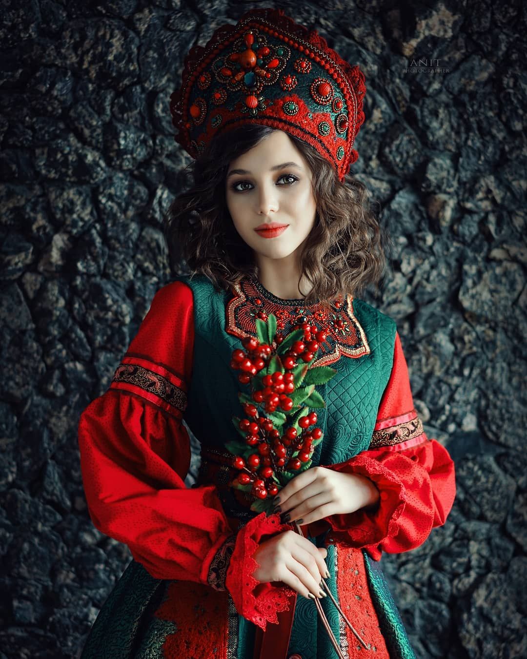 Nude girl Women in Slavic costumes in Shymkent