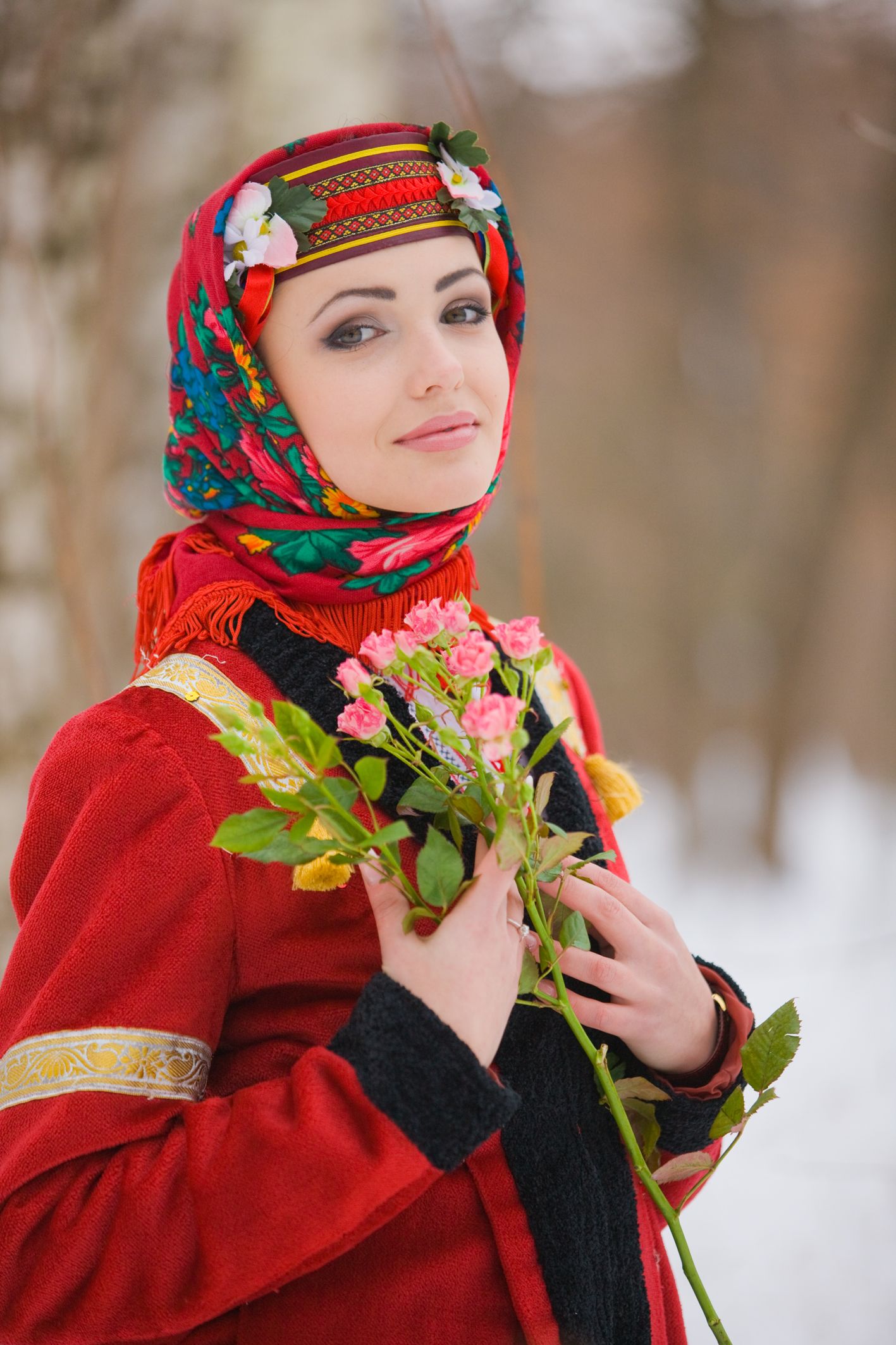 Sexy girl Girls in Slavic costumes in Shymkent