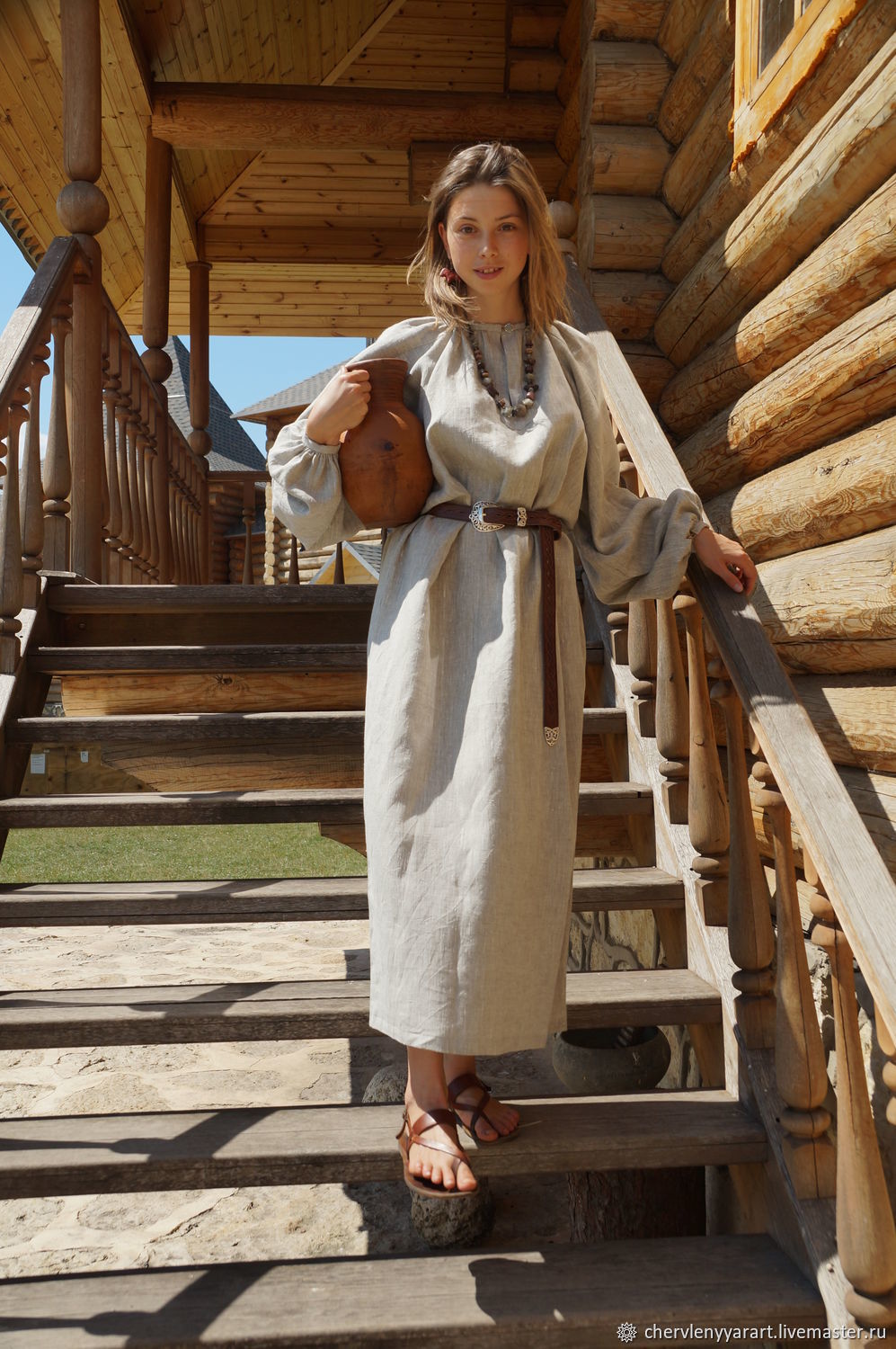 Girls in Slavic costumes in Shymkent