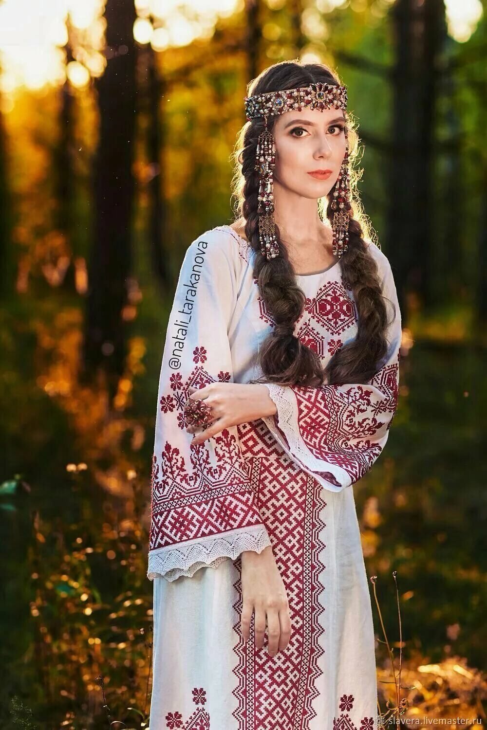 Girls in Slavic costumes in Shymkent